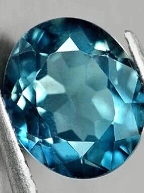 Natural London Blue Topaz 2.22 Ct. Oval Shape 8.8 x 7.5 Mm Gemstone from Brazil